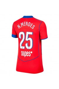 Fotbalové Dres Paris Saint-Germain Nuno Mendes #25 Dámské Třetí Oblečení 2025-26 Krátký Rukáv